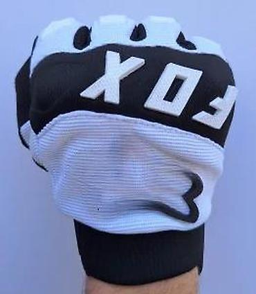 Oprema za bicikliste: FOX motocross/biciklističke rukavice – crno/belo - Lagane i — 17