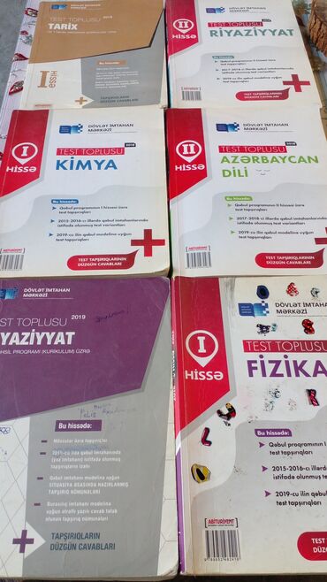 Testlər: Abituriyentlər üçün DİM və digər nəşriyyatların test topluları və dərs