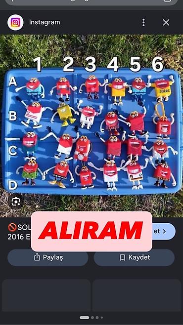 Игрушечные фигурки: M&M’s reklam obrazlı fiqur kolleksiyası – müxtəlif ölkə və — 1