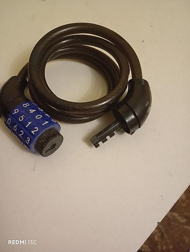 Velosiped aksesuarları: Velosiped üçün şifrə ilə kabel qıfıl - 4 rəqəmli kombinasiyalı — 1