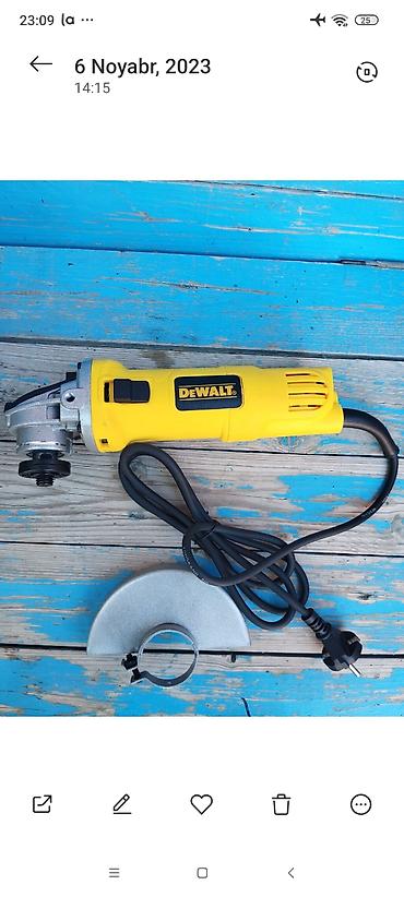 elektrik generator: DEWALT bucaqslı drel (uşaq daş kəsən) – şəbəkə ilə işləyən model — 1