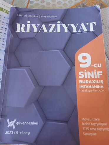 6 ci sinif pdf: Riyaziyyat Güvən 9 cu sinif 2023 5 ci nəşr Yeni kimidir sadece 1,2