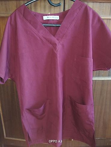 tibbi uniforma: Bordo rəngli tibbi skrab dəsti - Marka: Basak Medical - Komplekt — 2