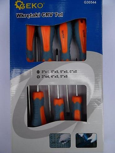 Setovi ručnog alata: GEKO set odvijača CRV – 7 delova - Set univerzalnih odvijača sa — 4