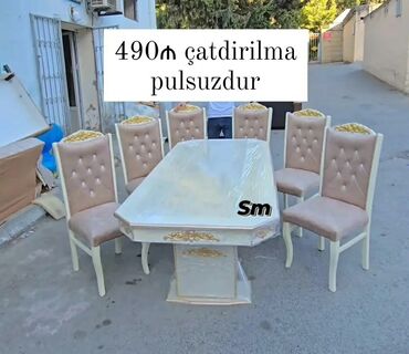 Masa və oturacaq dəstləri: Masa desti isdehsalin özündən satış qiyməti münasib çatdırılma pulsuz — 3