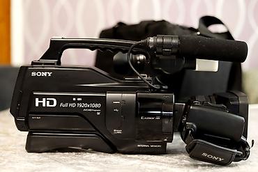 Videoaparatlar: Peşəkar videoçəkiliş dəsti - Sony videokamera: üstündə istiqamətli — 9