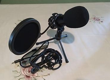 Masaüstü mikrofon dəsti - Kondensator tipli masaüstü mikrofon (köpük