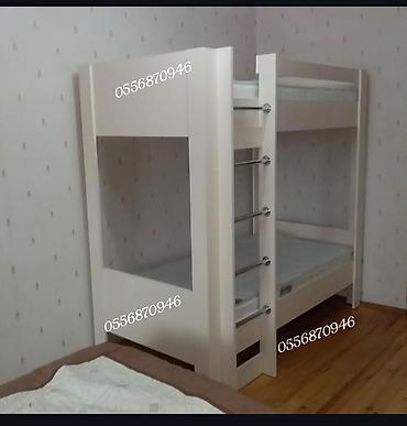 set mebel: Oğlan və qız üçün, Yeni, Çarpayı, Matras ilə, Siyirməli, Laminat — 6