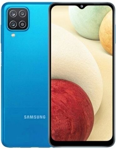 Электроника: Samsung Galaxy A12 | 64 ГБ цвет - Голубой | Две SIM карты