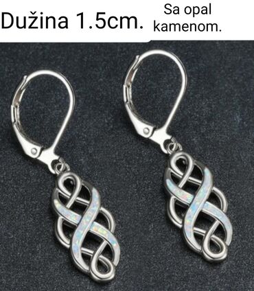 Minđuše: Set minđuša, Materijal: Biser, Cirkon — 7