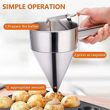 Ostali proizvodi za kuću: Juxiong/Akee dozator testa za kolače od nerđajućeg čelika na lalafo.rs — 8 Ostali proizvodi za kuću: Juxiong/Akee dozator testa za kolače od nerđajućeg čelika — 8