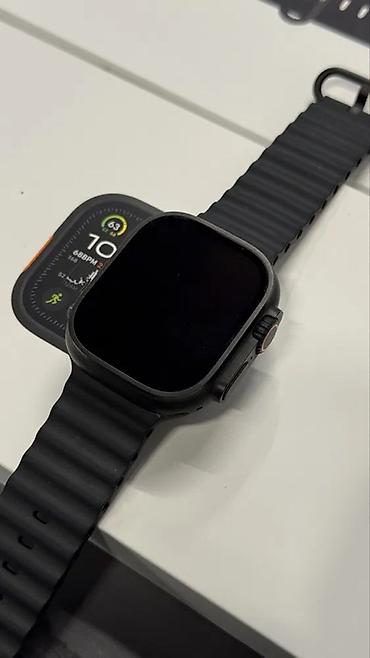 Другие смарт-часы: Смарт-часы в стиле Apple Watch Ultra (корпус квадратной формы с — 3