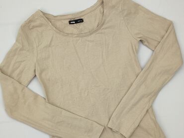 czarne obcisła bluzki z długim rękawem: Sinsay, Women's blouse, size S (EU 36)