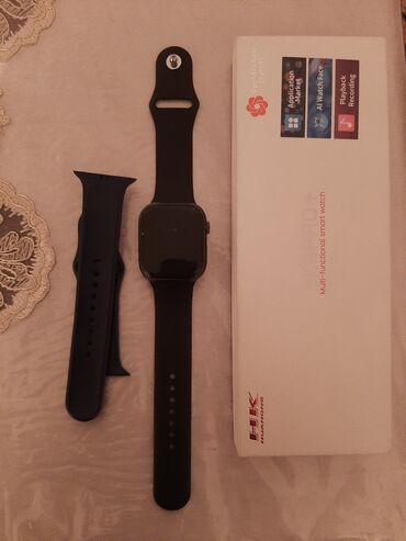 smart watch t500 pro: Yeni, Smart saat, Apple, Sensor ekran, rəng - Qara