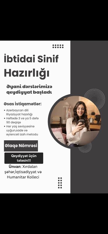 Gozəllik və sağlamlıq: Məktəbəqədər və ibtidai sinif hazırlığı, Azərbaycan dili, Əyani, Fərdi, Qrup