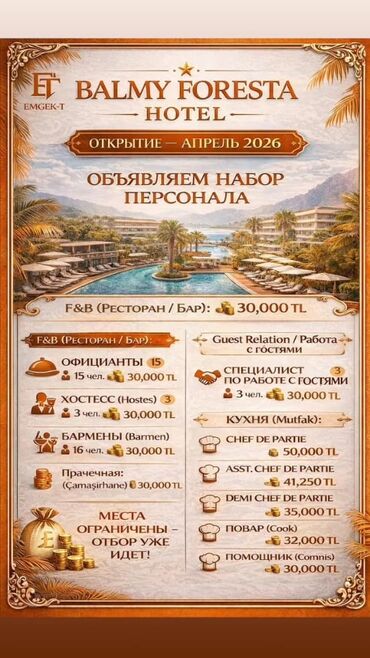 Отели, кафе, рестораны: Работа - Турция, Отели, кафе, рестораны, Питание — 8