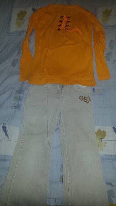 pantalone zvoncare: Set: Trousers, T-shirt