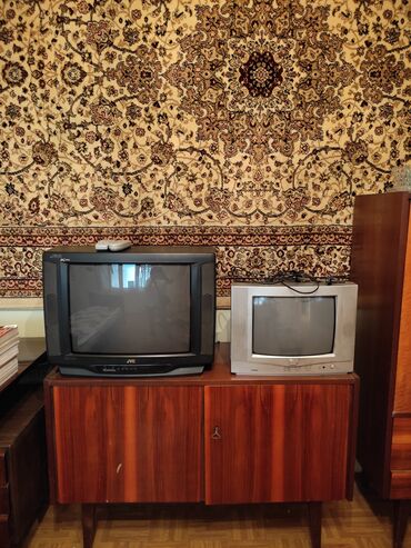 ремонт жк телевизоров: Kolleksiya üçün iki ədəd klassik kineskop televizor. - JVC CRT