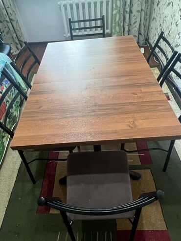 �������� ������������ ���� в Кыргызстан | Комплекты столов и стульев: Срочно!!!! Продаю стол+6 стульев