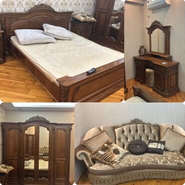 tek carpayllar: 2 односпальные кровати, Шкаф, Трюмо, 2 тумбы