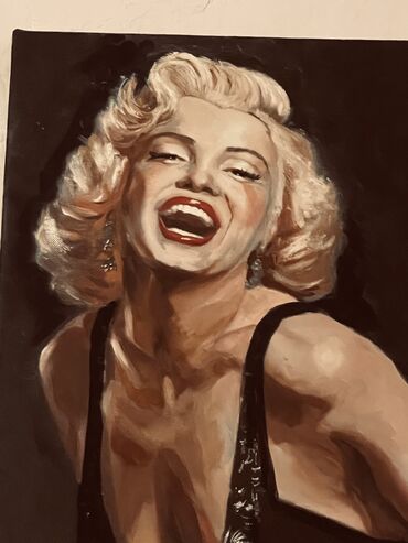 payiz sekilleri: Marilyn Monroe
 30/40yaglı boya ketan üzerınde resm portret