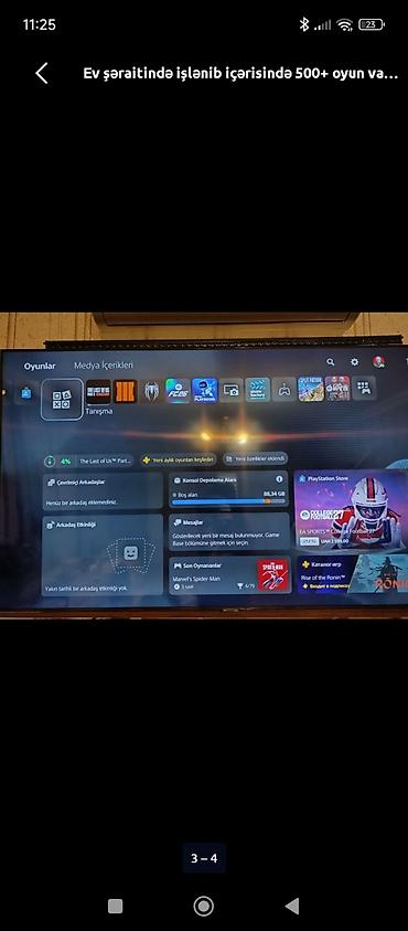 PS5 (Sony PlayStation 5): PlayStation 5 (PS5) oyun konsolu + 2 ədəd DualSense idarəetmə pultu — 5