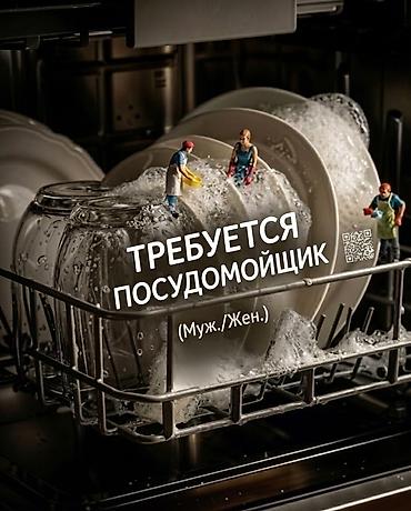 жумуш прачка: Талап кылынат Идиш жуучу, Төлөм: Келишим түрүндө — 1