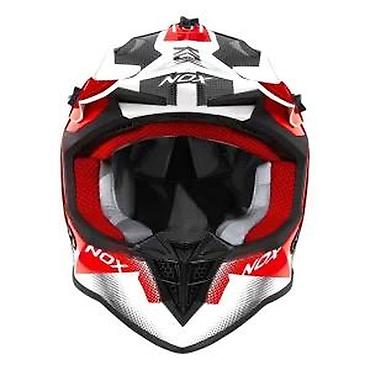mk baletanke: NOX MT833 motocross kaciga u crveno-belo-crnoj kombinaciji boja — 6