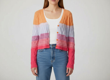 sweter w truskawki stradivarius: Shein, Kardigan damski, rozmiar S