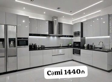 Masa və oturacaq dəstləri: *Yeni sifarişlə MƏTBƏX mebeli :-TƏCİLİ SATILIR*‼️ QİYMƏT:-1440₼ Ölçü 6