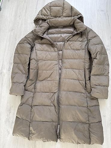 nike tech flecce: Пуховик, По колено, С капюшоном, M — 1