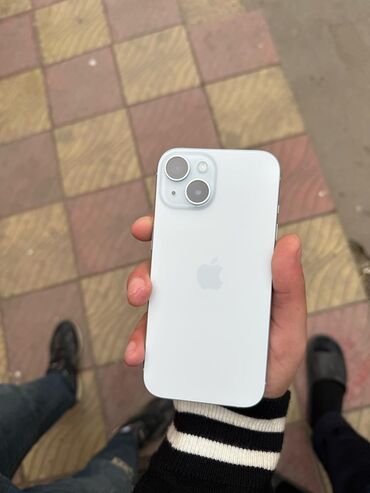 Apple iPhone: IPhone 15, 128 GB, Blue Titanium, Zəmanət, Simsiz şarj, Face ID