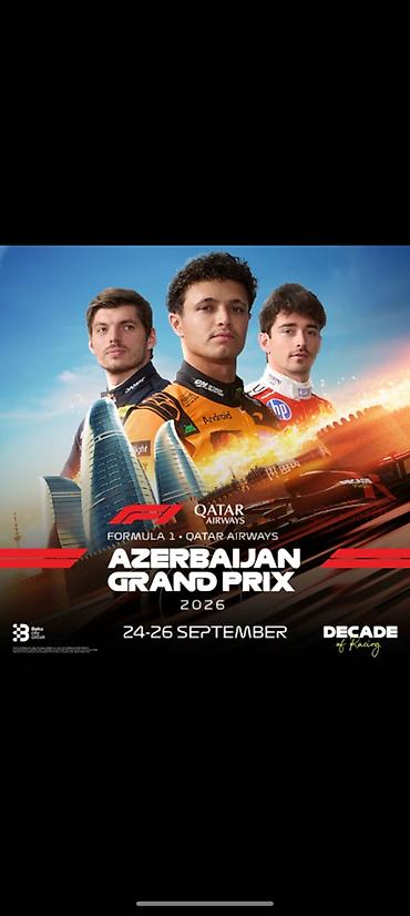 🏎️ FORMULA 1 AZƏRBAYCAN QRAN PRİSİ 2026 🎟️ Absheron B tribunası — 1