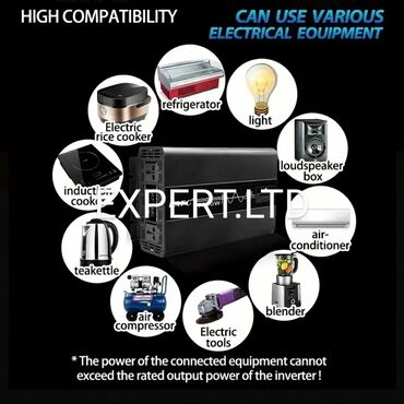 İnverterlər: Yeni Inverter, 100-300 Vt, 12 - 220 volt, Rayonlara çatdırılma — 26