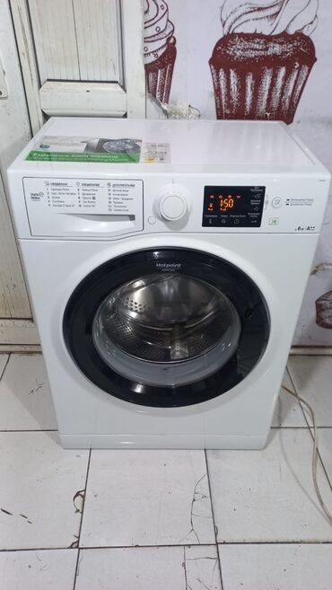 ikinci əl paltaryuyanlar: Paltaryuyan maşın Hotpoint Ariston, 6 kq, İşlənmiş, Yarımavtomat, Ödənişli çatdırılma