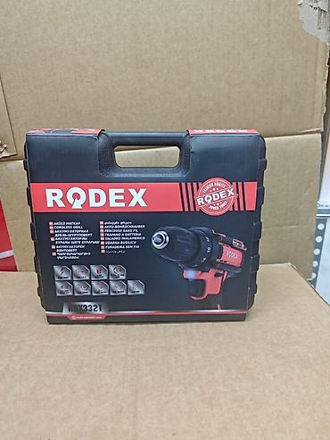 Электроинструменты: Аккумуляторная дрель-шуруповерт RODEX RDX3321 в фирменном кейсе — 1
