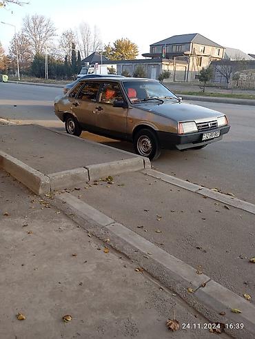 VAZ (LADA): Lada 21099 (Samara) sedan - Kuzov: 4 qapılı sedan, metalik boz rəng — 2