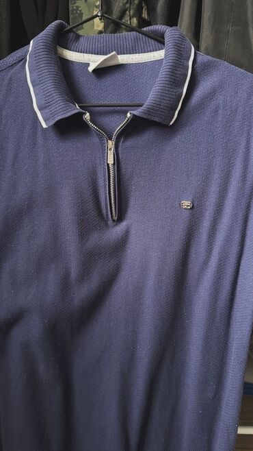 полузамок мужской: Мужская футболка, S, M, Us Polo Assn, Б/у, цвет - Синий