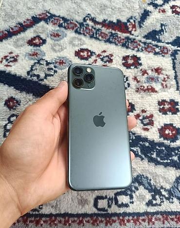 iphone 3: IPhone 11 Pro, Б/у, 256 ГБ, Matte Midnight Green, Чехол, 96 % — 1