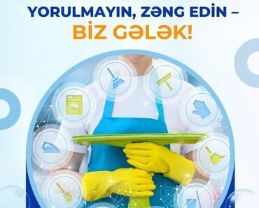 Tibb, əczaçılıq: Salam.Temizlik isine gedirəm ev,ofis,obyekt,bağ evləri fərq etməz
