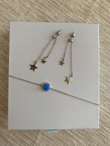 minđuše pandora: Set: Minđuše, Narukvica, Materijal: Srebro