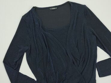 niebieska satynowe bluzki: Блуза жіноча, 2XL, стан - Дуже гарний