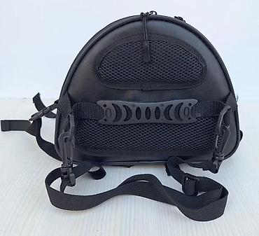 Sportske torbe i rančevi: Motorcycle tank torba – crna, aerodinamičnog oblika, sa zelenim — 5