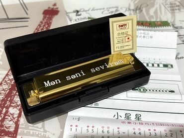 Dodaq qarmonları: Fərdi həkk olunmuş harmoniyalar. Bu harmoniyalar qızılı və gümüşü — 9