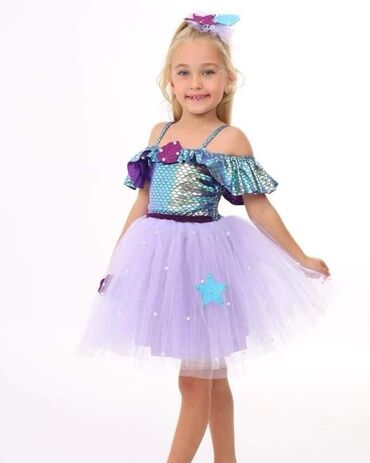 Haljine: Odmah dostupne mala sirena haljinice u kompletu sa mašnom za kosu za — 4