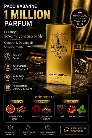 architect parfüm: Paco Rabanne 1 Million Parfum – 100 ml (3.4 fl oz), Parfum Natural — 2