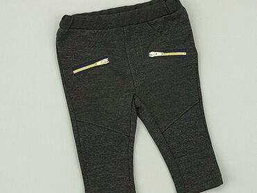 czarne szerokie spodnie z dziurami: Leggings, 0-3 months, condition - Very good