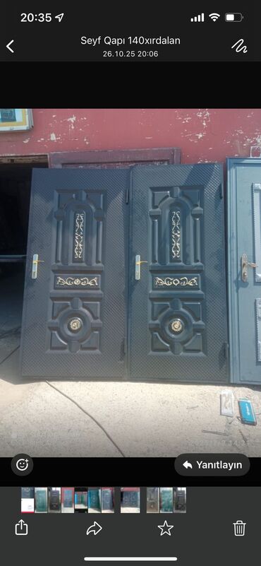 Giriş qapıları: Metall seyf qapılar – klassik naxışlı dizayn və gücləndirilmiş — 5