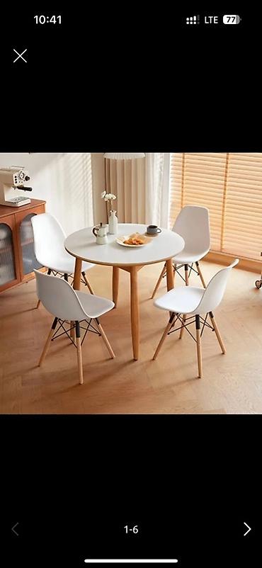 eames: Пластиковый стул, Новый, Платная доставка, Самовывоз, цвет - Белый — 1