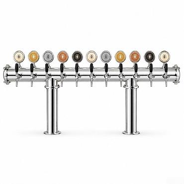 Оборудование для ресторанов, кафе: Pivə üçün T11 gümüş 11 çıxışlı Kobra pivə kranı / Beer Tower Pivə — 1